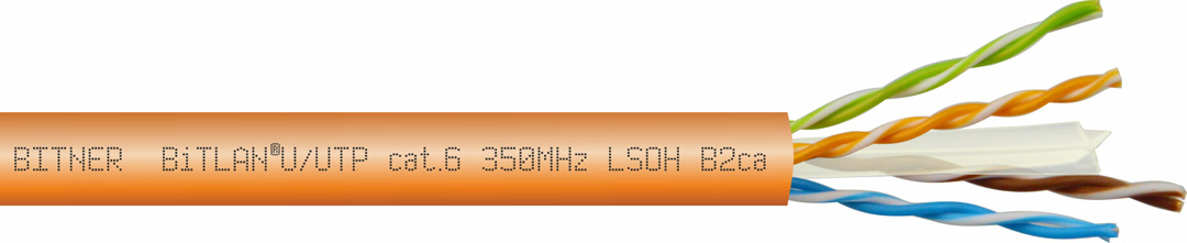 BiTLAN®U/UTP cat.6 LSOH B2ca 350 MHz