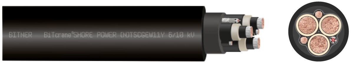 Cable BiTcrane®SHORE POWER (N)TSCGEW11Y 6/10 kV - BITNER